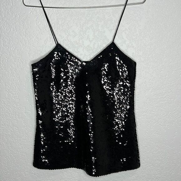 NWT IRO ERNA Black Sequins Top Small - Picture 2 of 15